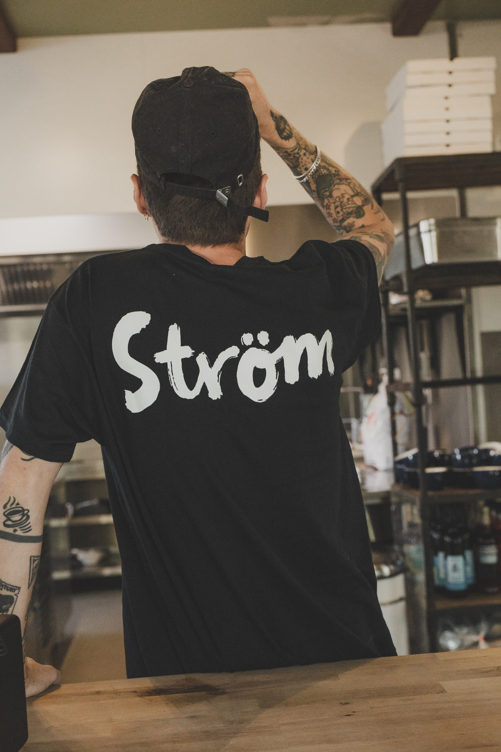 Ström Logo T-shirt, Sort
